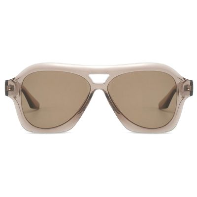 mincl Oversized Pilot Sunglasses for Women Men Trendy,Large Big Designer Fashion Vintage Shades Retro Sun Glasses N45 (brown)