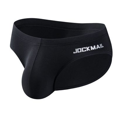 JOCKMAIL Mens Briefs Underwear Men's Cotton Brief Breathable Soft Briefs Sports Underwear for Men (US, Alpha, X-Large, Regular, Regular, 396Black)