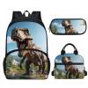 Guosanchn Boys Dino Backpack for Middle School Bag with Lunch Box Pencil Case 3D Animals Dinosaur School Bookbag Elementary Preschool Bag Packs High College Students Daypack Satchel Rucksack view 1