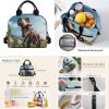 Guosanchn Boys Dino Backpack for Middle School Bag with Lunch Box Pencil Case 3D Animals Dinosaur School Bookbag Elementary Preschool Bag Packs High College Students Daypack Satchel Rucksack view 3