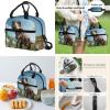 Guosanchn Boys Dino Backpack for Middle School Bag with Lunch Box Pencil Case 3D Animals Dinosaur School Bookbag Elementary Preschool Bag Packs High College Students Daypack Satchel Rucksack view 4