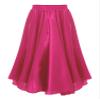 CHICTRY Kids Girl Long Full Circle Ballroom Dance Skirt Flamenco Cha Cha Latin Dancewear Long Maxi Skirt Hot Pink A 7-8 Years view 1