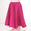 CHICTRY Kids Girl Long Full Circle Ballroom Dance Skirt Flamenco Cha Cha Latin Dancewear Long Maxi Skirt Hot Pink A 7-8 Years view 4