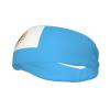 Argentina Sport Sweatbands Argentina Flag Headbands for Women Men Argentine Sweatband for Sport Running Hiking view 2