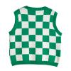 Hyipels Women's Sweater Vest,Y2K Sleeveless Pattern Preppy Style Knitted Crop Tank Top for Girl view 2