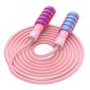 CRHOEIQ Jump Rope for Fitness, Weighted Jumprope for Women Workout, Adjustable Adult Exercise Skipping Rope for Men (Pinks) view 1