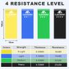 Flintronic Exercise Resistance Bands, 4 Pack Resistance Bands Set, TPE Elastic Bands with 4 Resistance Levels, 1.5M Workout Resistance Bands for Women and Men Strength Training, Yoga, Pilates view 2