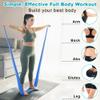 Flintronic Exercise Resistance Bands, 4 Pack Resistance Bands Set, TPE Elastic Bands with 4 Resistance Levels, 1.5M Workout Resistance Bands for Women and Men Strength Training, Yoga, Pilates view 3