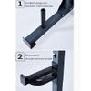 YOtat Squat Rack Black Metal Bench Press Barbell Sheet Storage Rack Barbell Rack Fitness Equipment Home Gym Professional view 2
