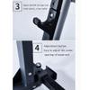 YOtat Squat Rack Black Metal Bench Press Barbell Sheet Storage Rack Barbell Rack Fitness Equipment Home Gym Professional view 4