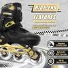 Kids Inline Skates Cool Racing Car Decorations Blades Roller for Boys Girls- Golden for Teenagers Youth Age 7 8 9 10 - Adjustable All Light up Wheels Indoor Outdoor Birthday Gift for Son and Grandson view 3