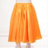 CHICTRY Kids Girl Long Full Circle Ballroom Dance Skirt Flamenco Cha Cha Latin Dancewear Long Maxi Skirt Yellow A 7-8 Years view 3