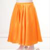 CHICTRY Kids Girl Long Full Circle Ballroom Dance Skirt Flamenco Cha Cha Latin Dancewear Long Maxi Skirt Yellow A 7-8 Years view 4