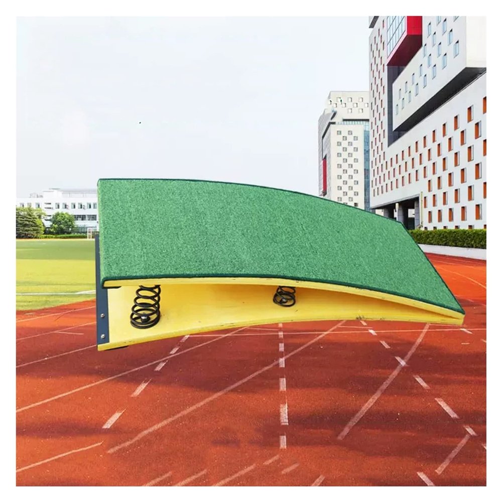 JYDQMOLS Gymnastics Equipment for Kids, Spring Board Gymnastics for Adults Teens, Home Vault Elastic Ramp Springboard Including 9 Spring for Athletics, Training Ground (Color : Green)