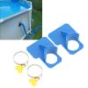 Kuuleyn 2 PCS Swimming Pool Pipe Fixing Holder Hose Support Mount Bracket Swimming Pool Water Pipe Bracket with 2 Hose Clamps view 3