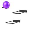 Large Stability Ball Wall Rack Yoga Ball Storage Rack, Yoga Studio and Home or Commercial Gym Exercise Ball Equipment Organizer (2Black) view 1