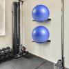 Large Stability Ball Wall Rack Yoga Ball Storage Rack, Yoga Studio and Home or Commercial Gym Exercise Ball Equipment Organizer (2Black) view 2