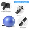 Large Stability Ball Wall Rack Yoga Ball Storage Rack, Yoga Studio and Home or Commercial Gym Exercise Ball Equipment Organizer (2Black) view 4