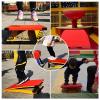 Gymnastics Assistance Springboard 9 Springs Gymnastics Springboard, Adults Big Kids Teens Backflip Jump Board/ Non Slip Elastic Ramp Spring Boards Equipment Wooden Portable, for Home Gym School Vault view 4