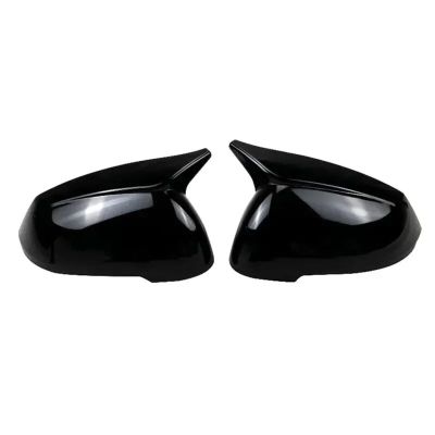 Compatible For BMW X1 U11 U12 2023 2024 LHD Rearview Side Mirror Cover Wing Cap Exterior Sticker Door Rear View Case Trim Housing Carbon (Color : Gloss Black)