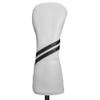 Driver Headcover - PU Leather Golf Head Covers for Woods and Driver - White view 1
