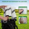 Driver Headcover - PU Leather Golf Head Covers for Woods and Driver - White view 3