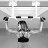YOtat Single Parallel Bars Pull-Up Device Home Indoor Fitness Equipment Wall Side-Mounted Beam Single Parallel Bars Perforated Family Hanger Joist Mounting Rods, 94*36*5cm, Black view 3