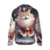 CSGJMYGS UPF 50+ Merry Christmas santa Sun Protection Hoodie Jacket Lightweight Long Sleeve Sun Shirt With Pockets view 2