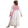 CHICTRY Girls One Shoulder Asymmetrical Praise Dance Dress Worship Lyrical Dance Costume Liturgical Dancewear Light Pink A 10 Years view 2