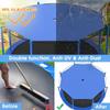 Trampoline Shade Cover for 6ft 8ft 10ft 12ft 14ft 16ft Sun-Protection Trampolines Canopy, Easy to Install, Anti-UV Trampolines Sunshade Accessories for Outdoor Backyard Playground (Blue, 16ft) view 2