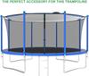 Trampoline Shade Cover for 6ft 8ft 10ft 12ft 14ft 16ft Sun-Protection Trampolines Canopy, Easy to Install, Anti-UV Trampolines Sunshade Accessories for Outdoor Backyard Playground (Blue, 16ft) view 3