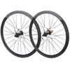 700C Road Bikes Wheels Hight 38mm Centre Lock Disc Brake Thru Axle Aluminum Alloy Double Wall Rim Front and Rear Wheelset 8/9/10/11/12 Speed Cassette Freewheel 24 Holes (Size : White)