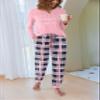 Ekouaer Pajamas For Women Comfy Long Sleeve Jogger Set Lounge Pjs Set With Pockets view 2