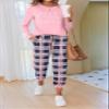 Ekouaer Pajamas For Women Comfy Long Sleeve Jogger Set Lounge Pjs Set With Pockets view 3