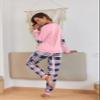 Ekouaer Pajamas For Women Comfy Long Sleeve Jogger Set Lounge Pjs Set With Pockets view 4