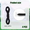 lasuroa 4 Pcs Trampoline Netting Cords, 15ft Each Black Trampoline Netting Cords Replacement Parts for Fence Netting Safety Trampoline Netting Cords Fits 12-16ft Trampolines view 2