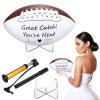 Liliful Wedding Football Autograph Football with 1 Stand 1 Signature Pen 1 Pump for Wedding Reception Game Favor(Mini Size 6 Inch) view 1