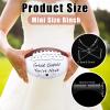 Liliful Wedding Football Autograph Football with 1 Stand 1 Signature Pen 1 Pump for Wedding Reception Game Favor(Mini Size 6 Inch) view 2