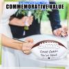 Liliful Wedding Football Autograph Football with 1 Stand 1 Signature Pen 1 Pump for Wedding Reception Game Favor(Mini Size 6 Inch) view 4