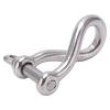 UPQRSG Less Steel Shackle, Heavy Duty Bow Shape Load Clamp for Paracord Cam Bracelet Cam Lifting Chains, Marine Grade 8Mm Yacht Boat Twisted Anchor Shackle (M8) view 1