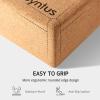 Syntus Cork Yoga Blocks and Strap Set, 2 Natural Cork Soft Non-Slip Blocks 964 inches, 8FT Metal D-Ring Strap for Yoga, General Fitness, Pilates, Stretching and Toning view 4