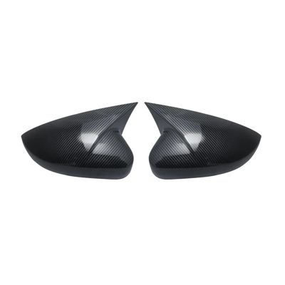 Compatible For Polo MK5 2014-2017 Rearview Side Mirror Cover Sticker Wing Cap Exterior Door Rear View Case Trim Carbon Fiber (Color : Carbon fibre)