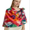 PANTONIGHT Scarfs for Women Fashion Long Floral Scarf Lightweight Silk Feeling Head Scarf Printing Shawls Double Sides (2819) view 1