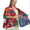 PANTONIGHT Scarfs for Women Fashion Long Floral Scarf Lightweight Silk Feeling Head Scarf Printing Shawls Double Sides (2819) view 2