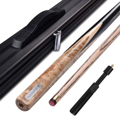 Integration Snooker Cue,Pool Cue with Butt End Extension Packed in Aluminium Cue Case,10mm Tip/A/145cm/57in