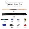 Integration Snooker Cue,Pool Cue with Butt End Extension Packed in Aluminium Cue Case,10mm Tip/A/145cm/57in view 2