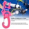 XHIKOWAT Scuba Diving Double BCD Hose Holder Snorkeling Diving Equipment Clip Regulator 304 Stainless Steel and PP Material for Dive Snorkeling (Pink),Diving view 3