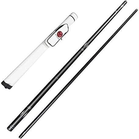 58 in Billiard cue Sticks, 1/2 Jointed Handcraft Pool Cue Sticks with 10.8Mm Tips Pool Cue, Maple Snooker Cue for House Bar (Color : Schwarz)