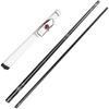 58 in Billiard cue Sticks, 1/2 Jointed Handcraft Pool Cue Sticks with 10.8Mm Tips Pool Cue, Maple Snooker Cue for House Bar (Color : Schwarz)