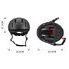 Lixada Adult Bike Helmet, Lightweight Mountain Bike Helmet Comfort Bicycle Helmet with Pads & Visor, Impact Protection Adjustable Cycling Helmet for Men Women Commuting, Road Biking, Skating view 4